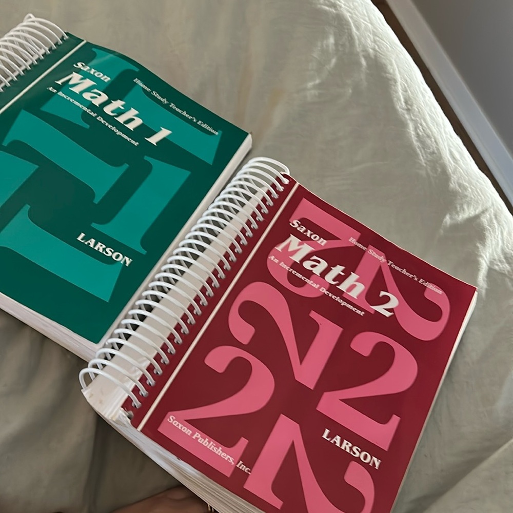 Saxon math 1 and Saxon Math 2 Home study Teacher Edition